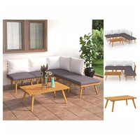 VidaXL 6-tlg. Garten-Lounge-Set mit Kissen Massivholz Akazie