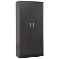 Gürkan Stahlschrank 100126 tiefschwarz, wenge 92,0 x 42,0 x