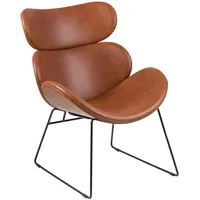 MID.YOU Sessel, Cognac, Textil, Uni, 69x90.5x78.5 cm, Wohnzimmer, Sessel,