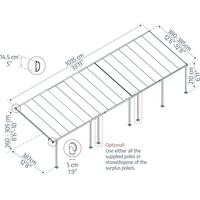 CANOPIA Feria 1031 x 380 cm anthrazit