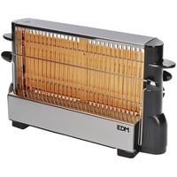 EDM 7640 Vertical Toaster 700w - Black / Silver