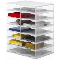 Styro Sortierstation »styrobig Duo, Tower« 14 Fächer grau/transparent