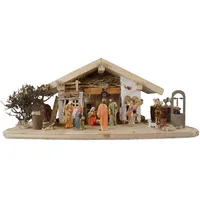 Krippenbaustudio Böhner Wundervolle Weihnachtskrippe Neunhof inkl. 12-tlg. Figurensatz K