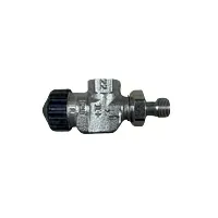 HEIMEIER Thermostat-Ventilunterteil 222501000 Axial, 3/8", Rotguss vernickelt