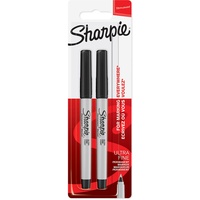 Sharpie Permanentmarker | ultradünne Spitze | schwarz | 2er-Packung