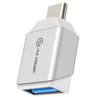 Alogic Ultra-Mini-USB-C auf USB-A Adapter silber