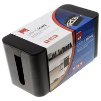 Max Hauri Kabel-Box Schwarz (L x B x H)