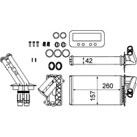 Mahle Wärmetauscher, Innenraumheizung AH103000S]