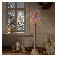 VidaXL Weihnachtsbaum 140 LEDs 1,5 m Mehrfarbig Weide Indoor