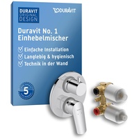 Duravit Fertigmontageset No. 1 UP-Einhebel-Wannenmischer Set, 2 Verbraucher, N15210008010