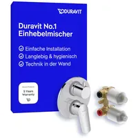 Duravit No.1 Einhandwannenmischer Unterputz Chrom