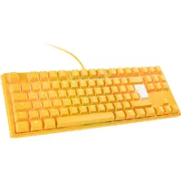 Ducky One 3 Yellow TKL gaming keyboard, RGB LED