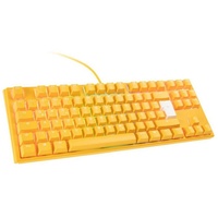 Ducky One 3 Yellow TKL gaming keyboard, RGB LED