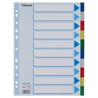 Esselte Register Blanko, Plastik