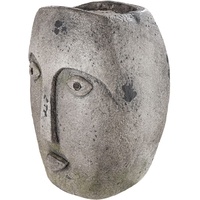 Gilde Dekoschale Pflanzgefäß Folto H. 32 cm,36028 - Grau