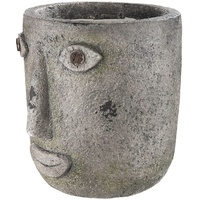 Gilde Dekoschale Pflanzgefäß Folto H. 29 cm,36089 - Grau