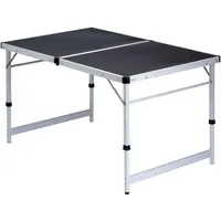 Isabella Klapptisch silber/schwarz, 120x70x60cm