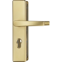 ABUS Tür-Schutzbeschlag KLS114 F3 messing mit beidseitigem Drücker 08297