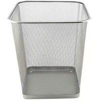 D.RECT Papierkorb 18 l Silber