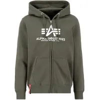 Alpha Industries Basic Reißverschlusspullover Dark Olive 3XL