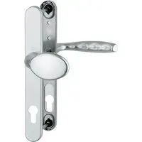 HOPPE Profiltür-Garnitur NY 76G/3346/1810 Alu.F1 PZ f.TS 67-72mm