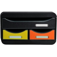 Exacompta SMALL-BOX mit 3 Schübe mehrfarbig, 27.8x13x34.7 cm