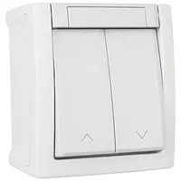 HHG Pacific Jalousietaster FR-Aufputz weiß