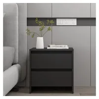 VidaXL Nachttisch Schwarz 45x34,5x44,5 cm Holzwerkstoff