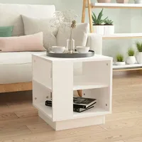 VidaXL Couchtisch Weiß 40x40x43 cm Holzwerkstoff