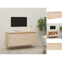 VidaXL Wandschrank 80x30x35 cm Massivholz Kiefer