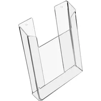 HMF 46842 Wand Prospekthalter aus Acryl DIN A5 Hochformat