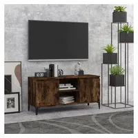VidaXL TV-Schrank mit Metallbeinen Räuchereiche 103,5x35x50 cm