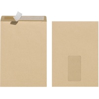 Herlitz Versandtasche C5 mit Fenster, braun