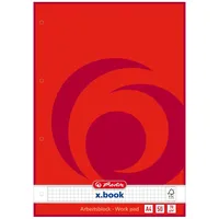 Herlitz Arbeitsblock x.book DIN A4, 50 Blatt, kariert