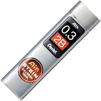 Pentel Ain Stein C273 Feinminen-Bleistiftminen schwarz 2B 0,3 mm,