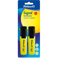 Pelikan Textmarker Signal Leuchtgelb, 2 Stück auf Blisterkarte