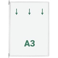 Tarifold 20 tarifold Sichttafeln DIN A3 weiß, Öffnung oben