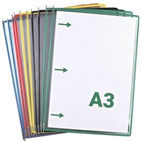 Tarifold 20 tarifold Sichttafeln DIN A3 farbsortiert, Öffnung seitlich