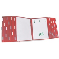 Tarifold Sichttafelsystem 433603 DIN A3 rot mit 60 St.