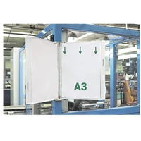 Tarifold Wand-Sichttafelsystem 413102 DIN A3 weiß mit 10 Sichttafeln