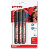 Edding 330 Permanentmarker schwarz VE=3 Stück