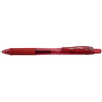 Pentel EnerGelX BLN105 Gelschreiber rot/transparent 0,25 mm, Schreibfarbe: rot,