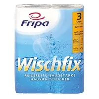Fripa Küchenrolle Wischfix 3-lagig weiß 3012011 Haushaltsrollen hochweiß