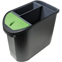 Exacompta Top Line Öko-Papierkorb 26 l Schwarz