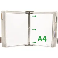 Tarifold Wand-Sichttafelsystem 427102 DIN A4 weiß mit 10 St.