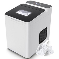 Costway Eiswürfelmaschine, 9 Eiswürfel in 6-13min, 12kg 24H, weiß