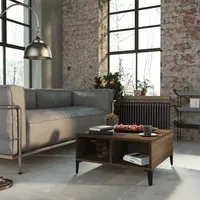 VidaXL Couchtisch Braun Eichen-Optik 60x60x30 cm Holzwerkstoff