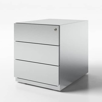 BISLEY Note Rollcontainer silber 3 Auszüge 42,0 x 77,5