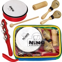 Nino Leuchten NINOSET1 Percussion-Sortiment sechsteilig mit bunter Designtasche