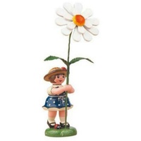 Hubrig Volkskunst GmbH Hubrig-Volkskunst Blumenmädchen mit Margaritte* Höhe 11cm